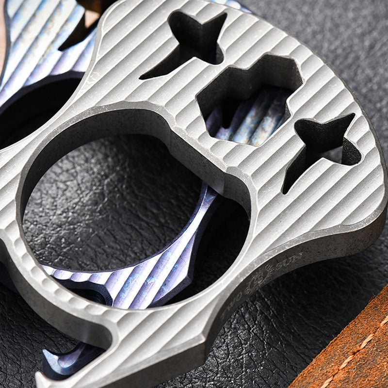 Mini Multifunctional Titanium Bottle Opening EDC Tool Hung on The Keychain