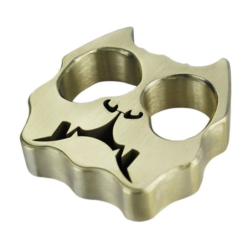Thickened Dog Head Brass Two-hole Outdoor Tool