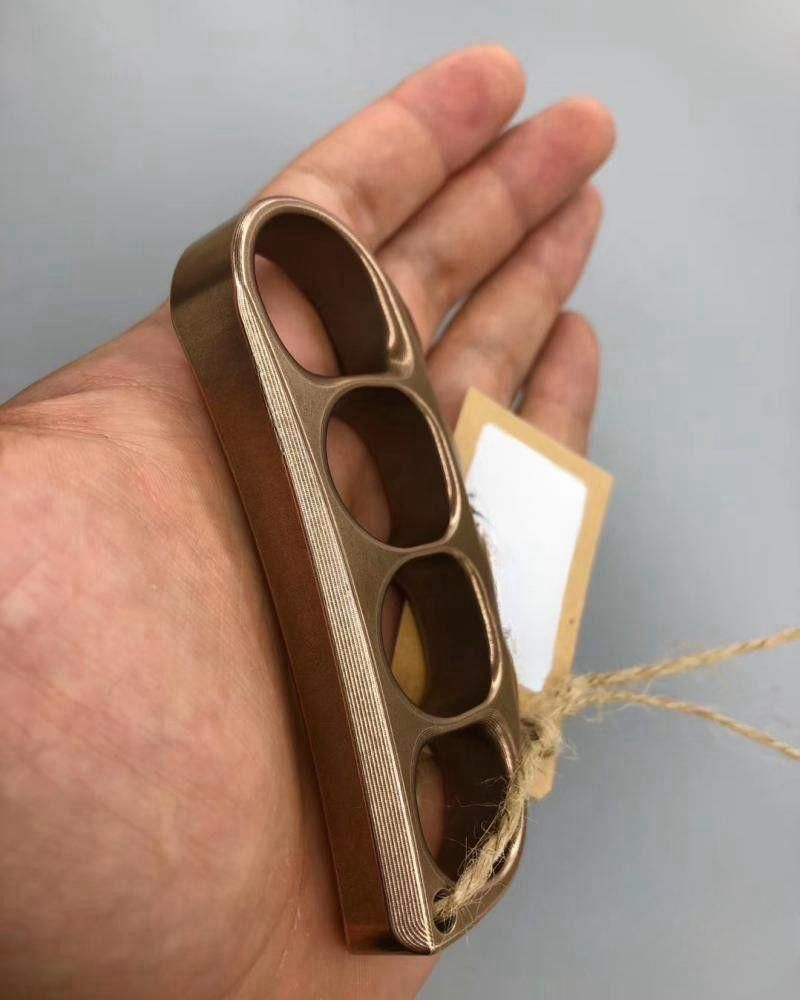 Solid Sturdy Knuckle Duster Boxing Self Defense Four Finger Buckle Window Breaker Outdoor Camping EDC Tool