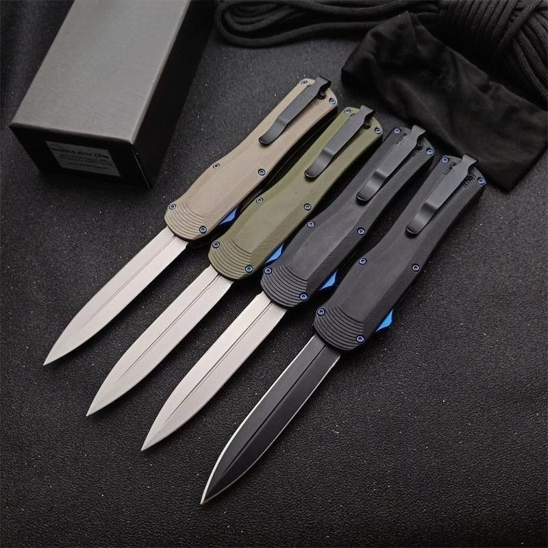 BM3400 G10 Composite Handle with Titanium Matte Finish for Outdoor Portable Tools