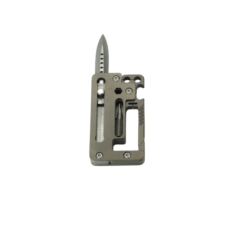 Multifunctional Titanium Pocket Hiking Bottle Opener Tool