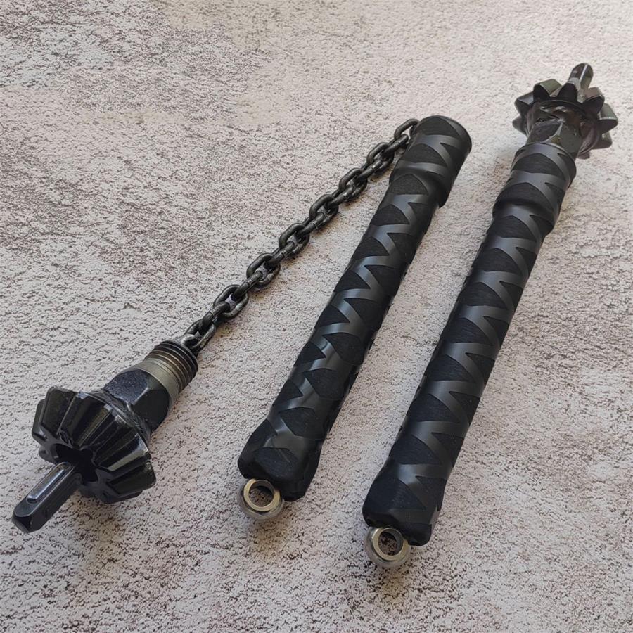 Multifunctional 2-in-1 Rubber Handle 2PCS Black Outdoor Tools