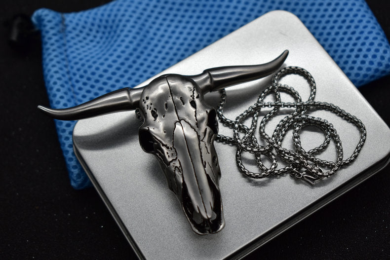 Damascus Steel Bullhead Outdoor Carrying EDC Tool