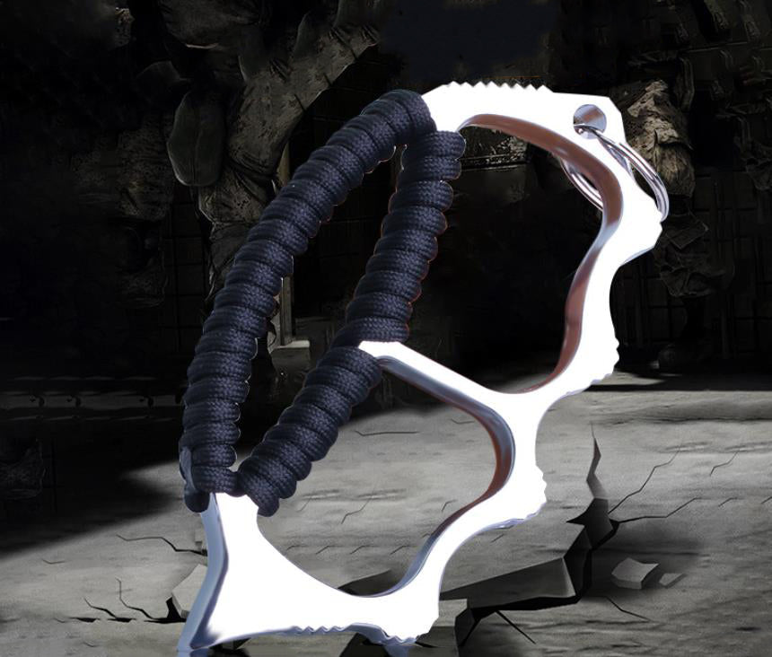 Zinc Alloy Two Finger Big Hole Paracord Edc Tool