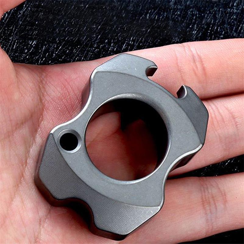 Mini Titanium Bottle Opener Portable Pendant Backpack Keychain