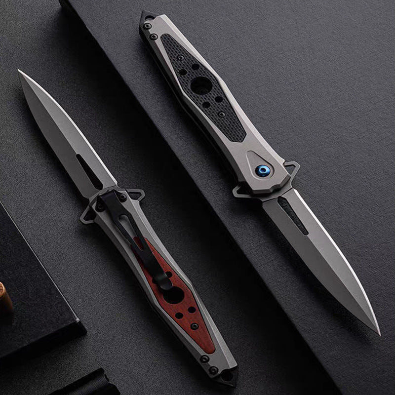 G10 Redwood Handle Folding Outdoor Tool