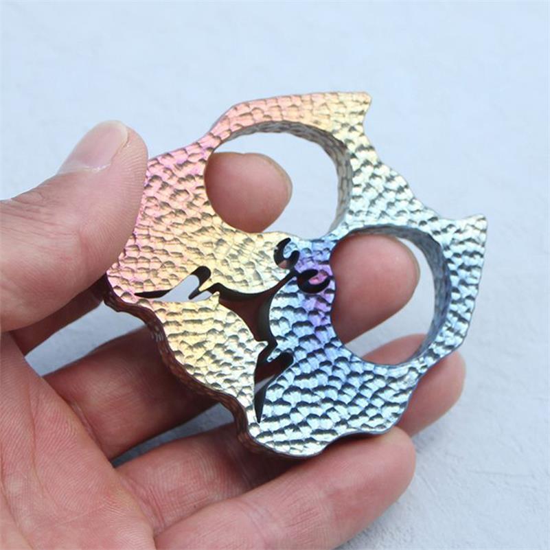 Dog Head Titanium EDC Decoration Outdoor Tool