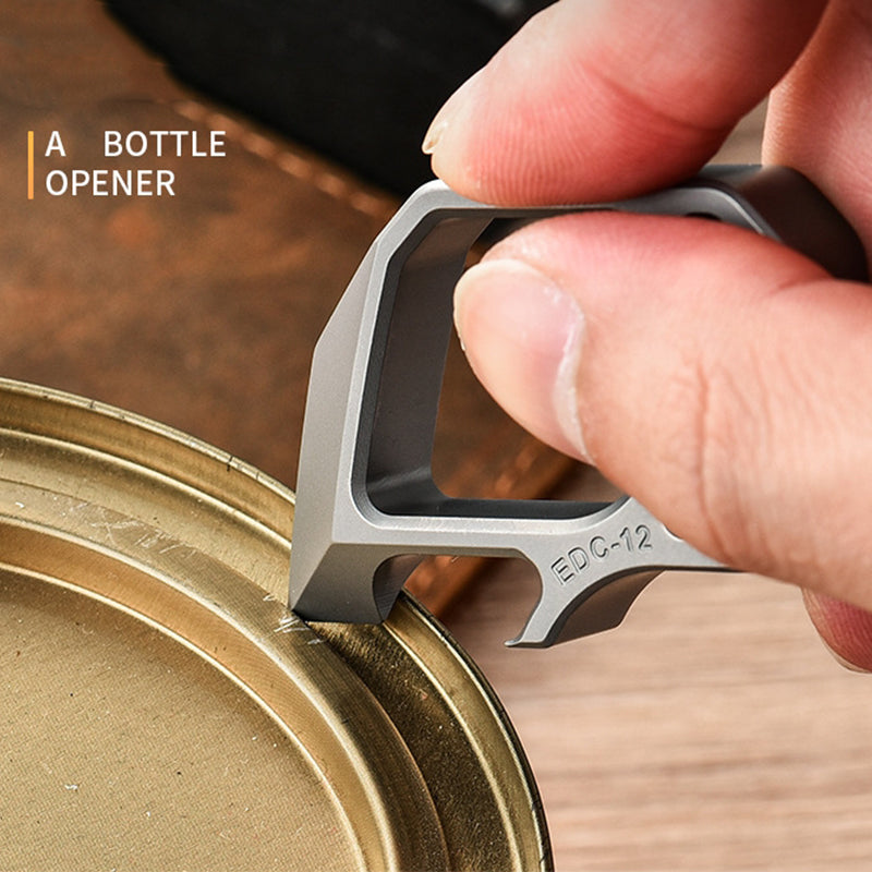 Multifunctional Pendant Titanium Bottle Opener Outdoor Tool