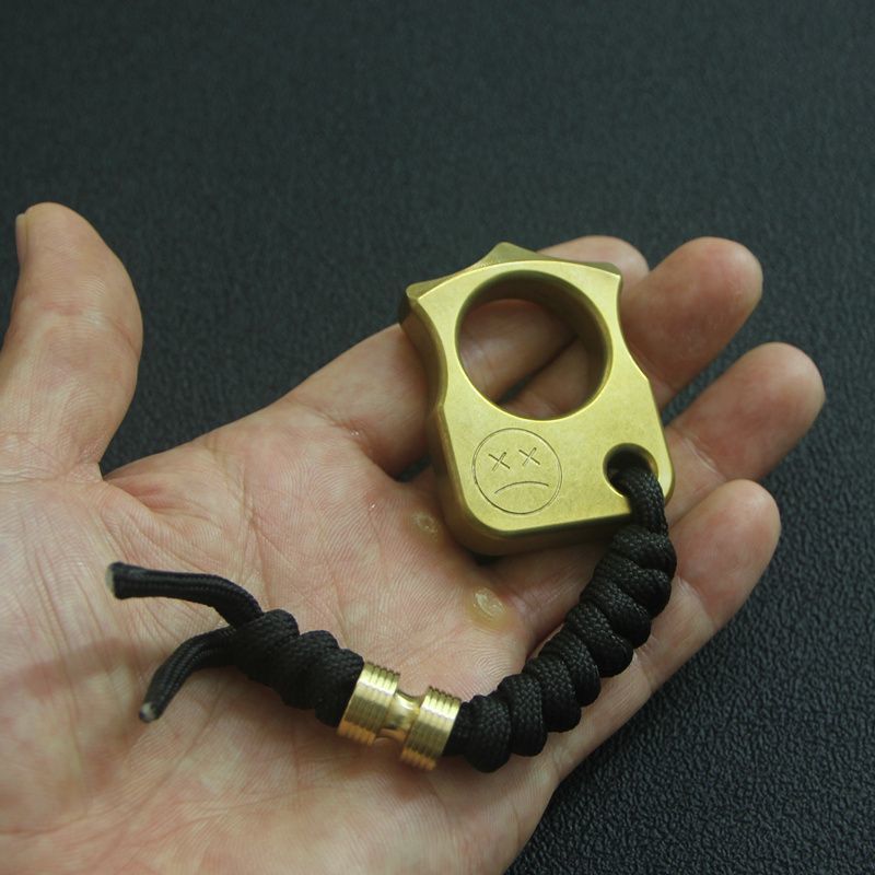 Single Hole Brass Mini EDC Backpack Tool
