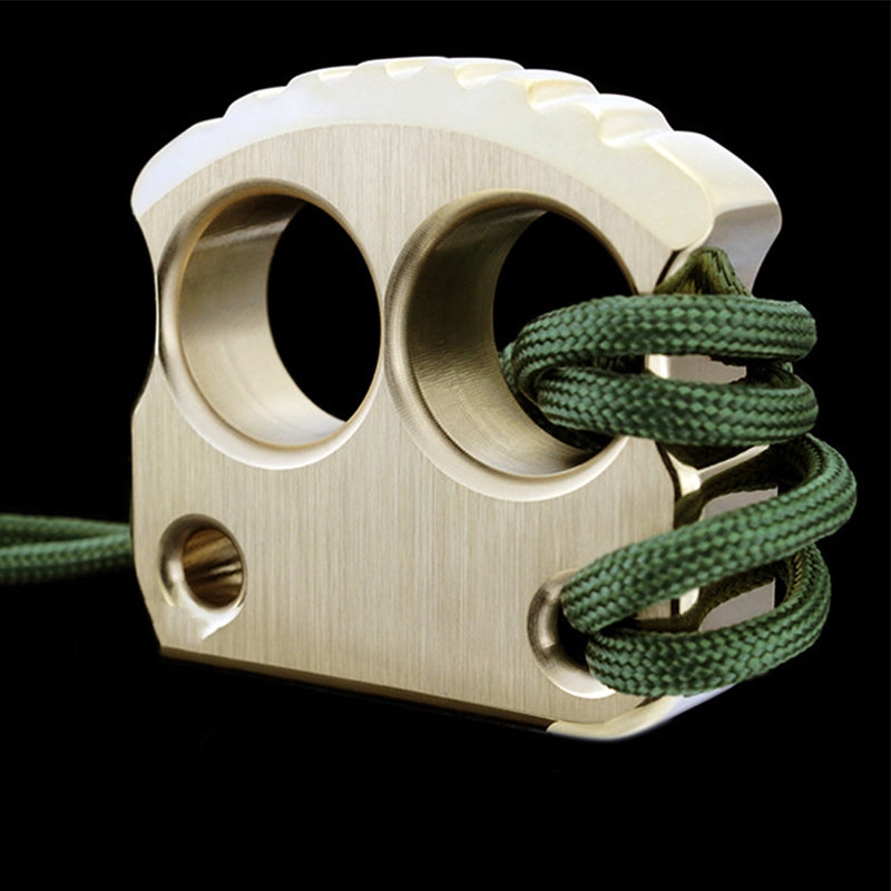 Mini Two Holes Brass Edc Portable Outdoor Easy Carry Tool