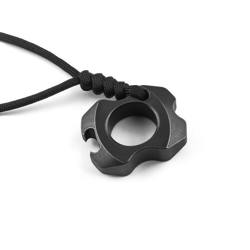 Mini Titanium Bottle Opener Portable Pendant Backpack Keychain