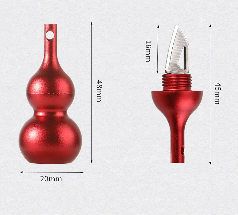 Creative Mini Gourd Portable Keychain Pendant Decoration EDC Tool