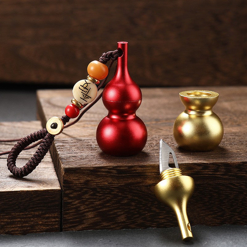 Creative Mini Gourd Portable Keychain Pendant Decoration EDC Tool