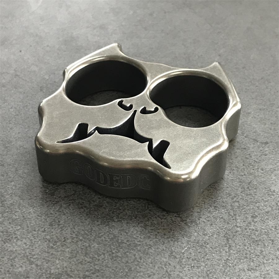 GODEDC Titanium TC21 Dog Head Two Hole Outdoor Tool