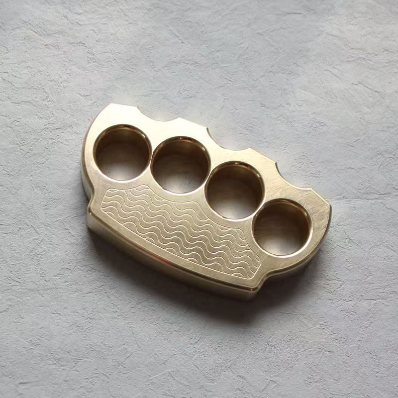 Wave Pattern Design Brass Thick Outdoor Tool