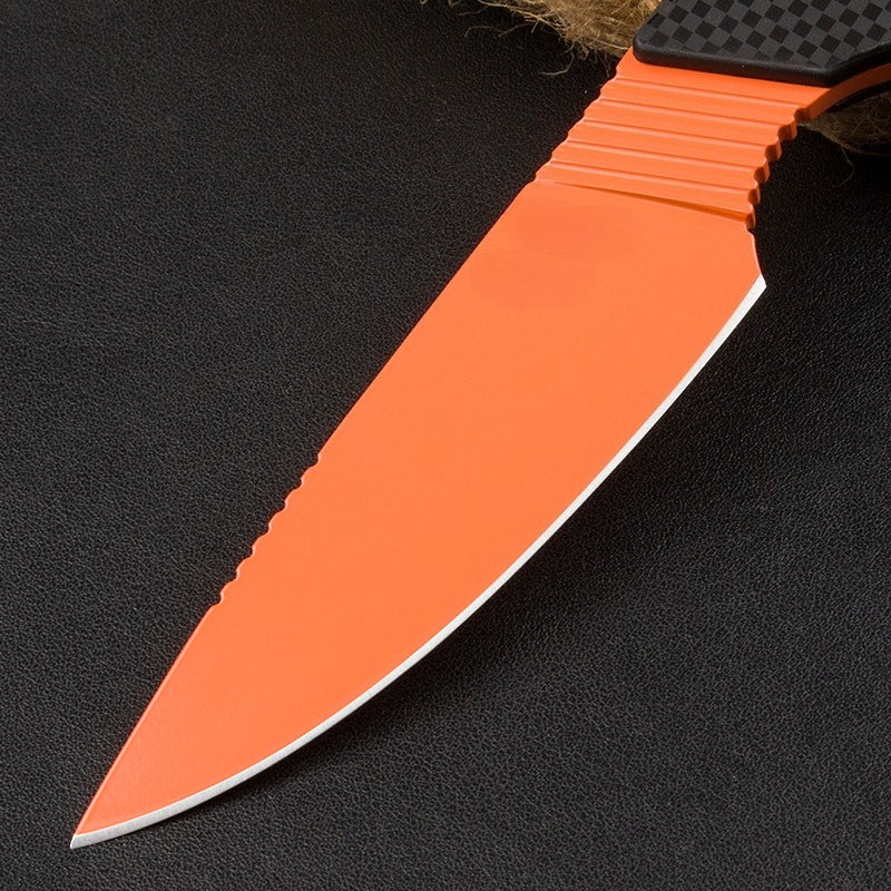 BM15600 Black Nylon Fiberglass Handle D2 Steel Orange Outdoor EDC Tool