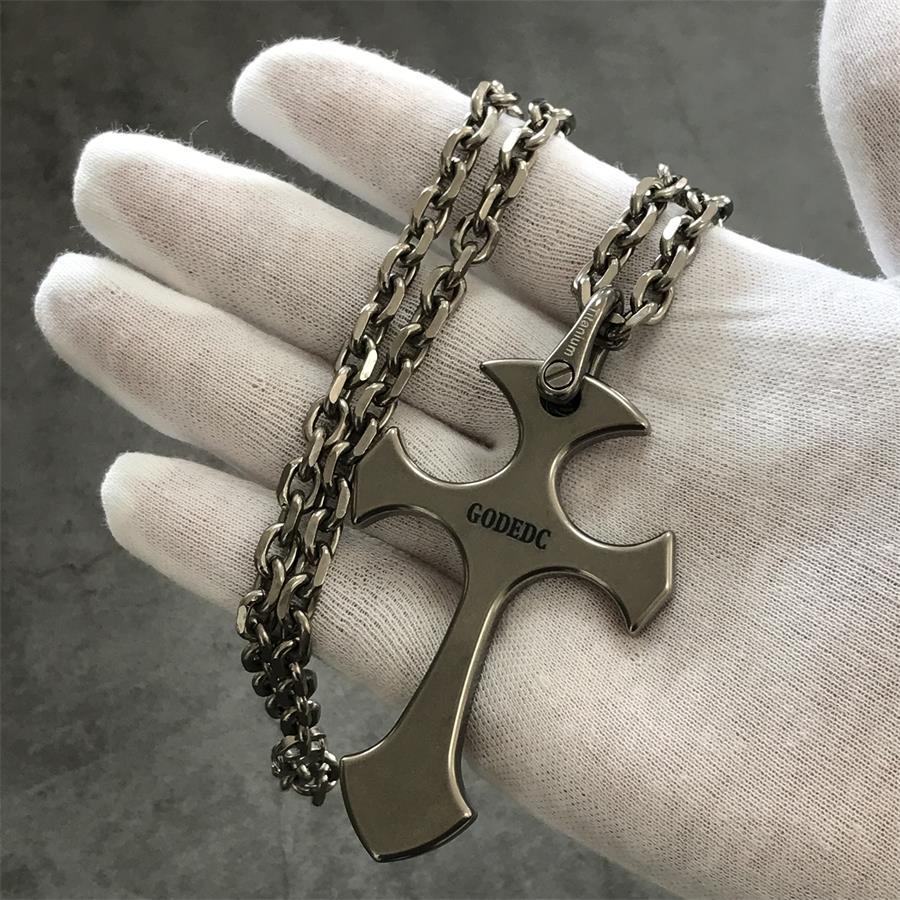 GODEDC Titanium Cross Necklace Keychain Backpack Pendant EDC Tool