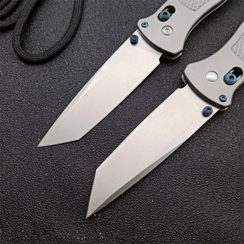 BM537GY M390 Steel Titanium Alloy Handle Outdoor Folding Tool