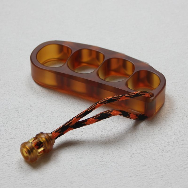 Large Amber Pea Outdoor EDC Tool