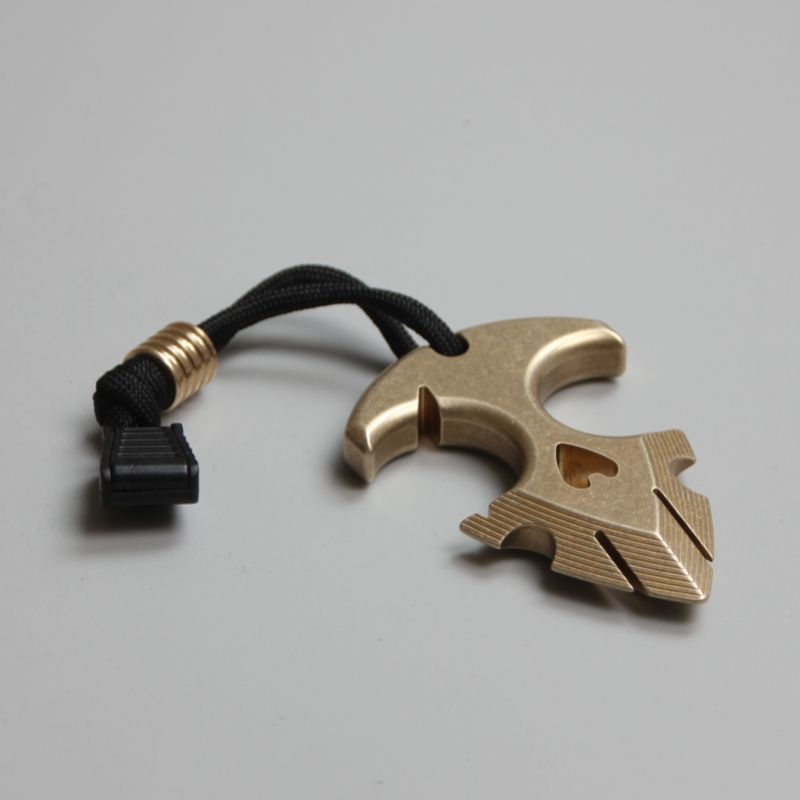 Outdoor Brass Decoration EDC Keychain Portable Backpack Pendant Tool