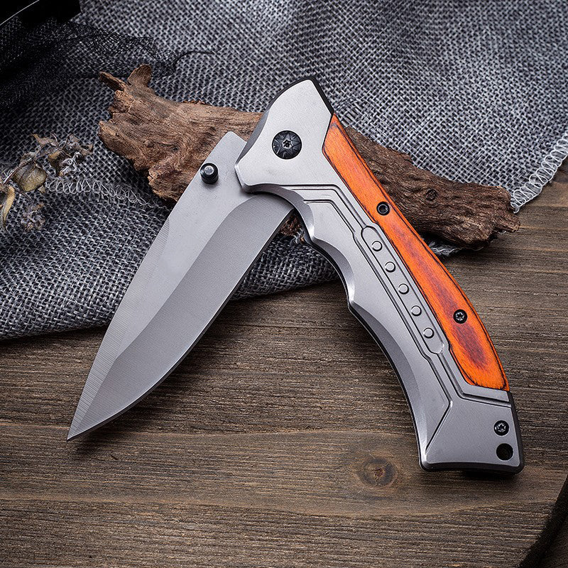 Outdoor Folding 59 HRC acid branch wood Pocket EDC Tool