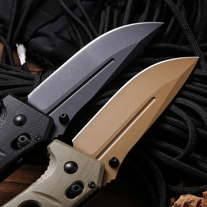 BM275SFE-2 G10 D2 Steel Titanium Coated Outdoor Folding Tool