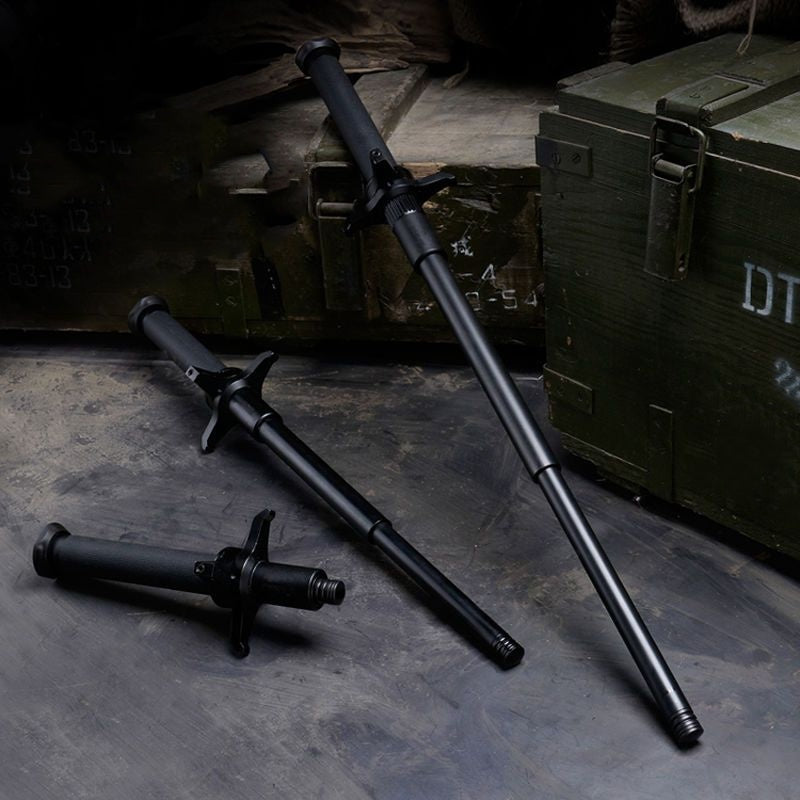Mechanical expandable baton, vehicle-mounted self-defense legal weapon, knife-blocking baton, three-section stick, portable telescopic stick