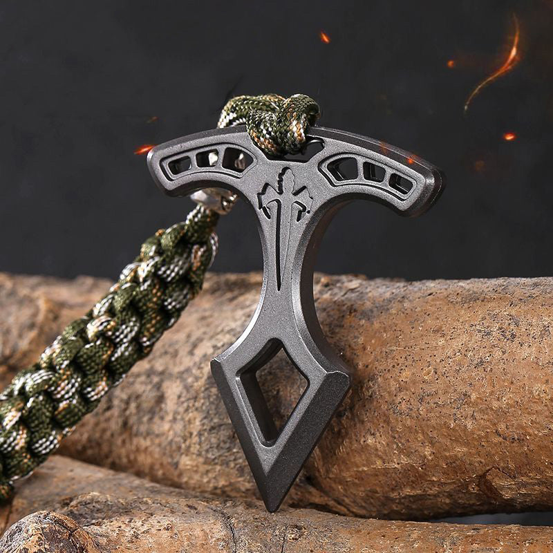 Portable EDC Tool Pendant Keychain with Aviation Painted Surface