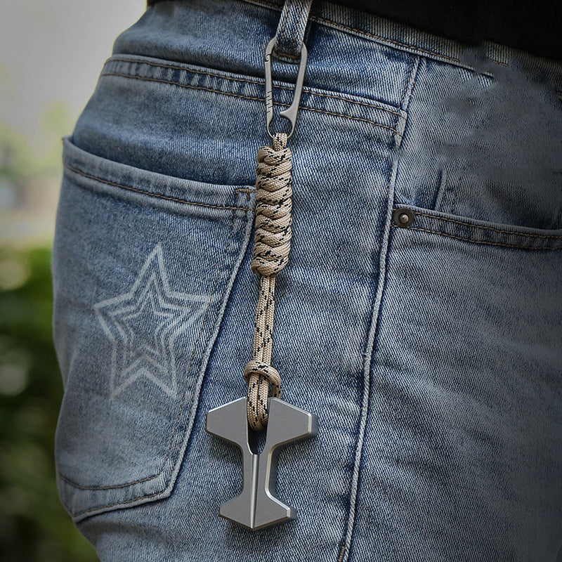 Mini Thickened Edc Bottle Opener with Lanyard