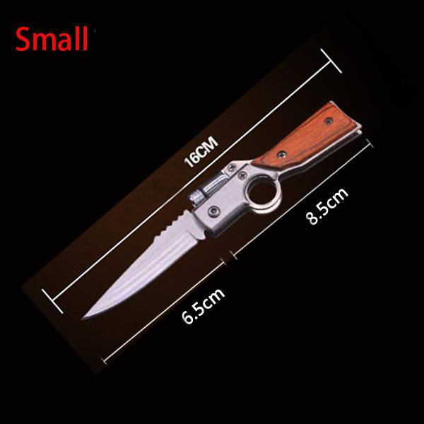 Folding with Light Colored Wood Textured Pocket Tool