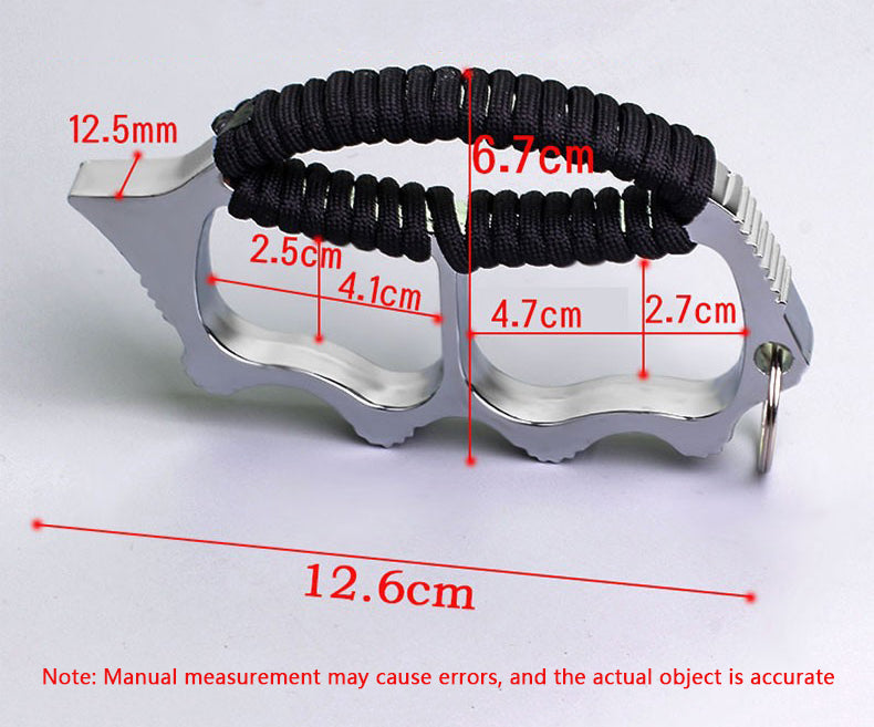 Zinc Alloy Two Finger Big Hole Paracord Edc Tool