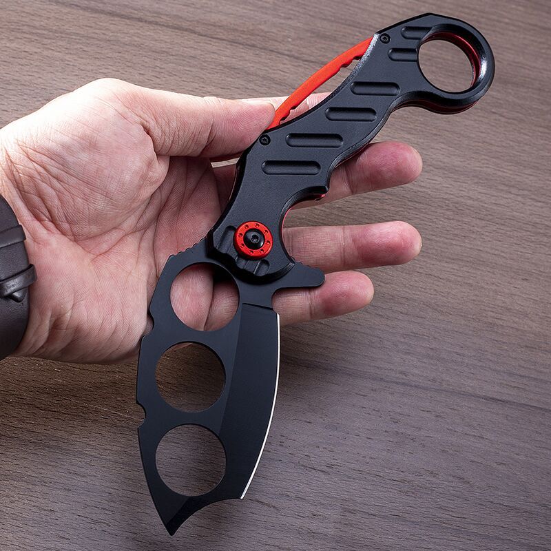 Folding Outdoor Black Multi-functional EDC Tool