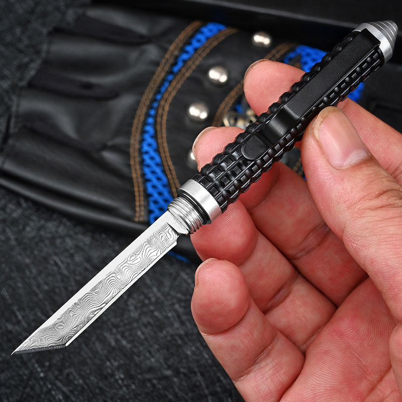 Mini Damascus Pen Multifunctional Pocket Tool