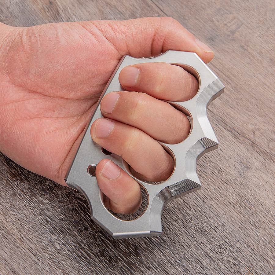 Real Stainless Steel Spiked Knuckles
