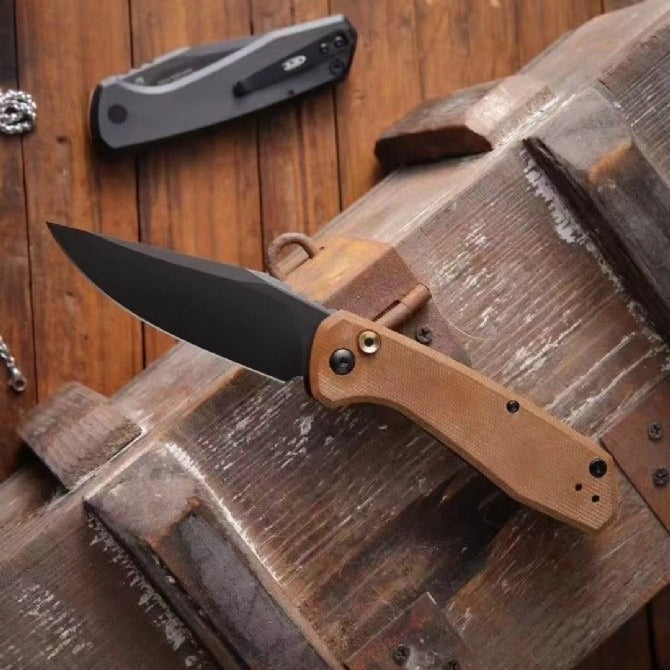 ZT0512 Stylish Brown Handle Outdoor Portable Tool