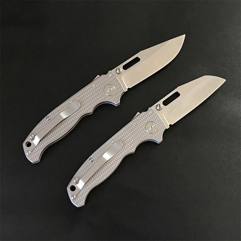 Outdoor Titanium Alloy Folding Silver Pocket Tool