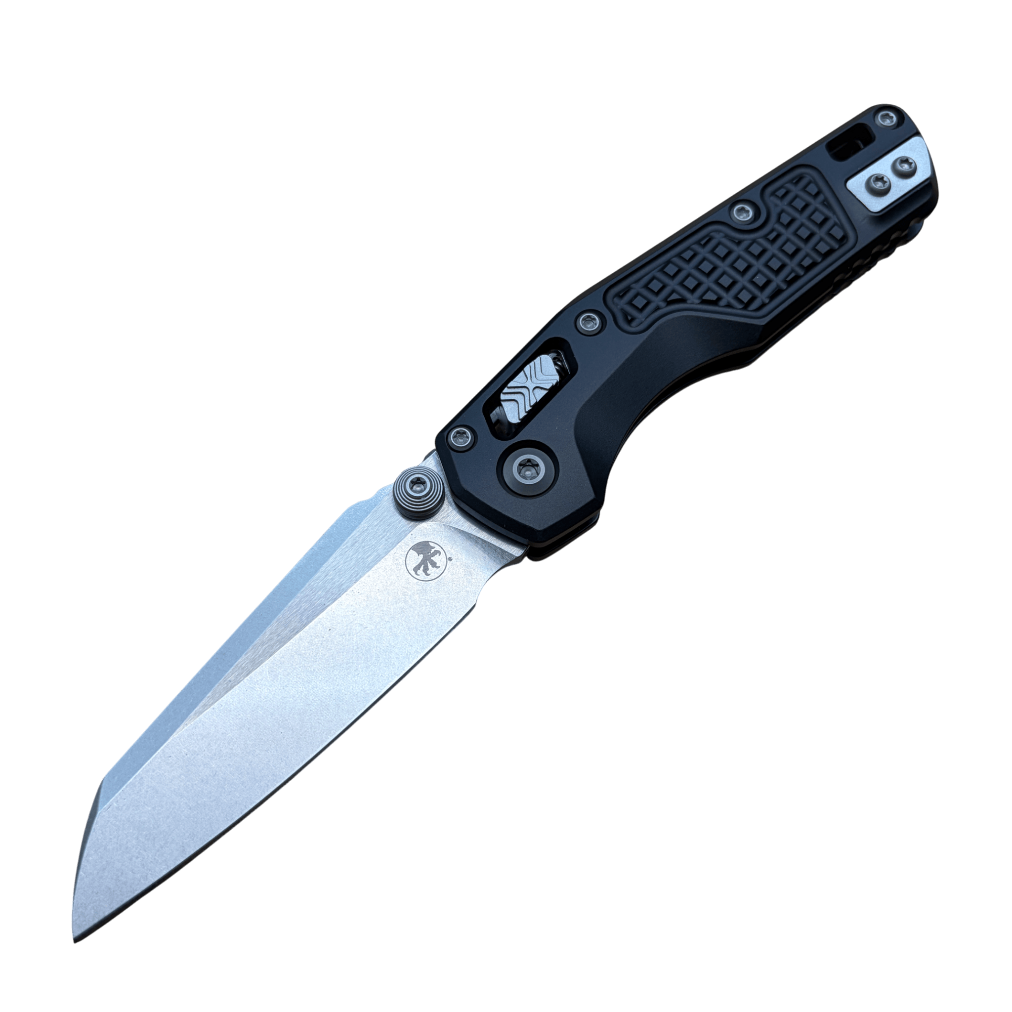 Microtech MSI Mini Folding Knife – Frag Aluminum Handle Stonewash Blade - 210M-10 FR
