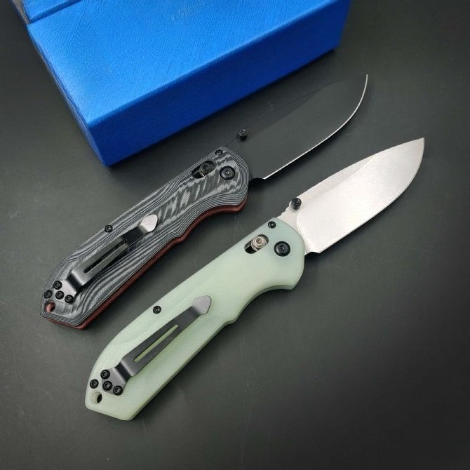 BM560 CPM-M4 Stonewashed Black Titanium-Plated Outdoor Folding Tool