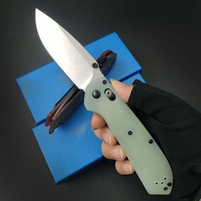 BM560 CPM-M4 Stonewashed Black Titanium-Plated Outdoor Folding Tool