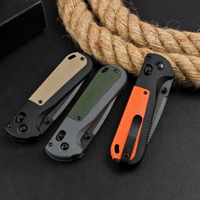 BM430BK Nylon Fiberglass Handle CPM-D2 Steel Outdoor Folding Tool