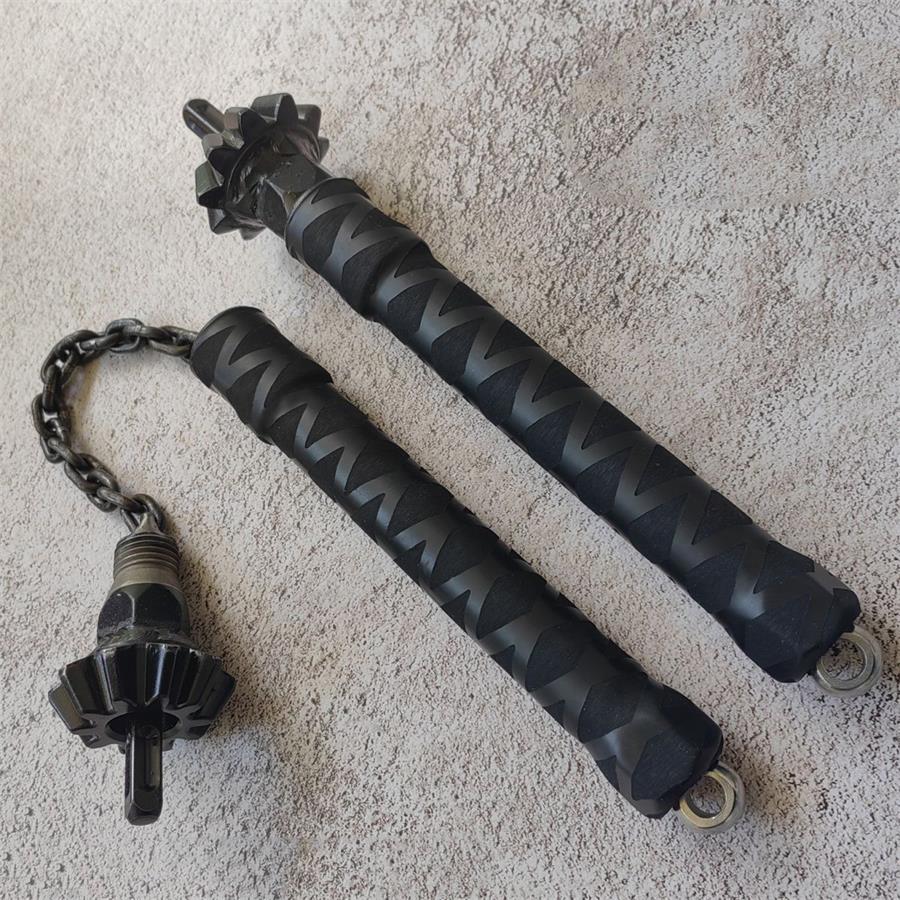 Multifunctional 2-in-1 Rubber Handle 2PCS Black Outdoor Tools