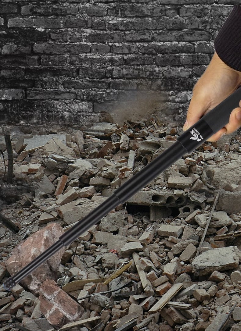 Mechanical baton, four-section expandable baton, thickened alloy steel heavy-duty baton, legal self-defense vehicle-mounted weapon