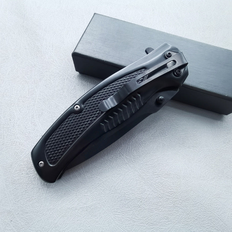 DA315 Steel and Solid Wood G10 Blade Handle Outdoor Folding Tool